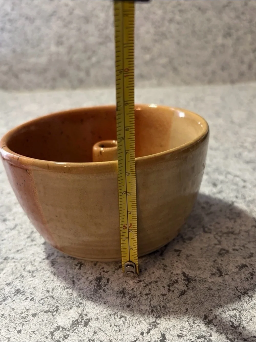 Small Handcrafted Ceramic Tube Dish | 4.5x2.5 Speckled Brown Stoneware